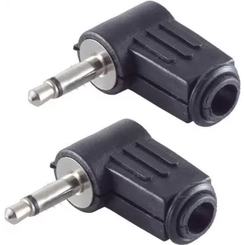 shiverpeaks BS51100-W2 vadu savienotājs 3.5 mm Melns Vīrišķais 2 gab.