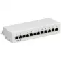 Wentronic Goobay CAT 6 Mini/galda sadales panelis, 12 porti, pelēks - STP ekranēts (69306)