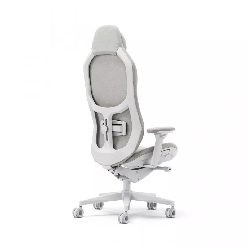Fractal Design FD-CH-RE1F-02 spēļu krēsls ar polsterētu sēdekli, balts