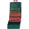 Metabo 627156000 urbju komplekts — HSS, TiN pārklājums, 19 gab.