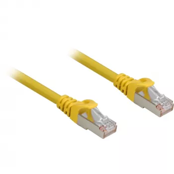 Tīkla kabelis Sharkoon Cat.6a SFTP RJ-45 Cat6a 0,25 m Dzeltens