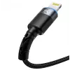 USB–Lightning datu kabelis Tellur 1.2 m neilona pīts melns