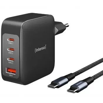 Intenso 7814010 GaN lādētājs 140W ar USB-C kabeli