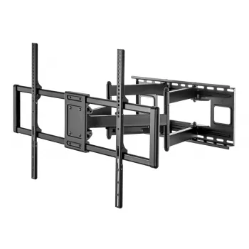 Maclean MC-482 TV sienas kronšteins 60-120 collu plakanajiem un izliektajiem televizoriem, līdz 120 kg, VESA 900x600, grozāms, slīpējams un pagriežams, universāls TV stiprinājums
