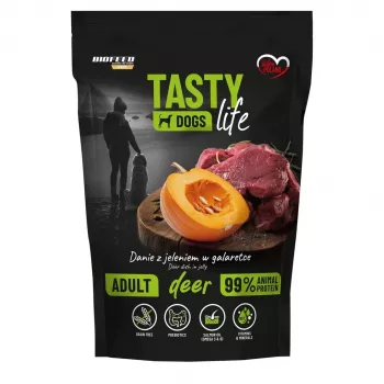 BIOFEED Tasty Dogs Life Deer - slapjā suņu barība - 150g