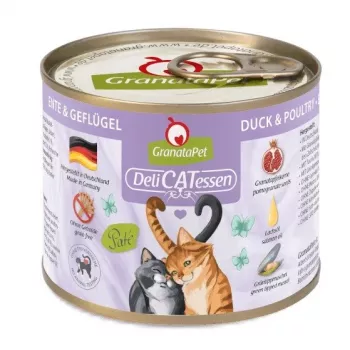Slapjā barība kaķiem Fox4Pets DeliCATessen Pīle un Mājputni 200 g, pilnvērtīga pieaugušo barība, 80% mitrums