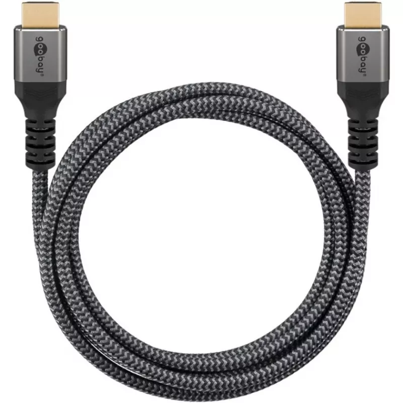 Goobay 65263 HDMI kabelis 5 m HDMI A tipa (standarta) pelēks