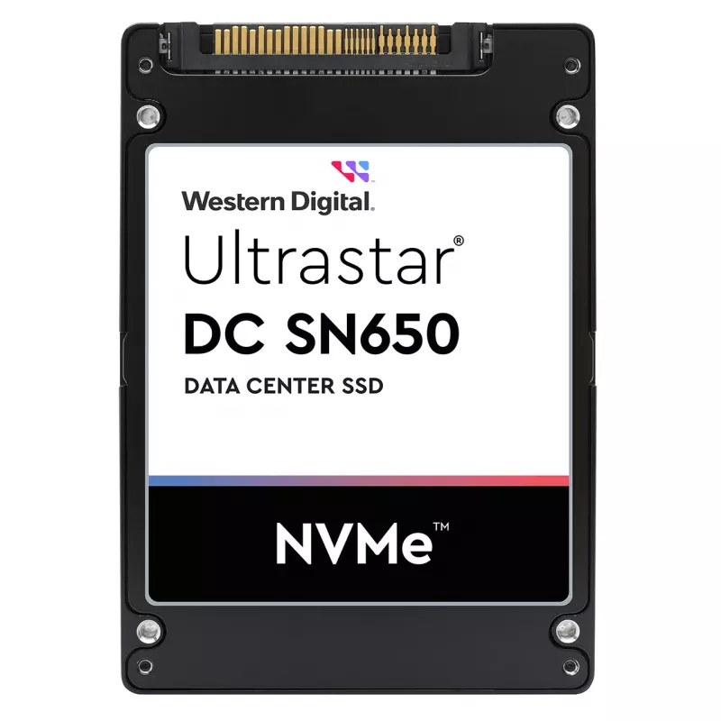 SSD disks WESTERN DIGITAL Ultrastar DC SN650 7680GB U.3 PCIe 4.0 NVMe TLC ISE