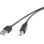 USB kabelis Renkforce Duplex USB A Reversible uz USB Type B 2.0, 0,5 m