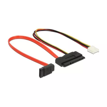 SATA kabelis DeLOCK 0.3m SATAIII 7p + Floppy 4p uz SATAIII 22p