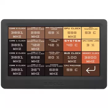 7 collu LED skārienekrāns G.SKILL GD-A7PCCSK-WGD 1024x600 300 cd/m²