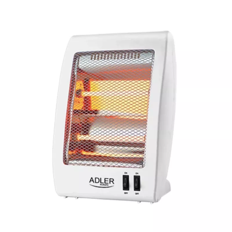 Adler AD 7709 Halogēna sildītājs | 800 W | 2 jaudas līmeņi | Balts