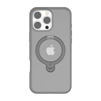 Caurspīdīgs vāciņš Torras iPhone 16 Pro — UPRO OSTAND SPIN SERIES, plāns viegls aizsargapvalks