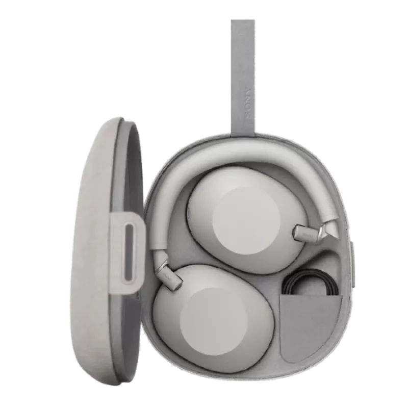 Bezvadu austiņas Sony WH-1000XM6 — trokšņu slāpēšana, Bluetooth, Platinum Silver