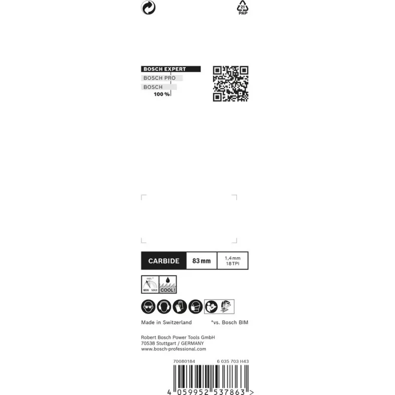 Bosch Expert T118 EHM zāģa asmens karbīds 3 gab.