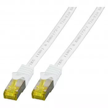 EFB-Elektronik RJ45 savienojuma kabelis Cat.6A S/FTP LSZH Cat.7 Raw Cable Balts 1,5m