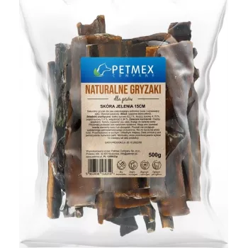 PETMEX Brieža āda 500 g – dabīgs košļājamais našķis suņiem