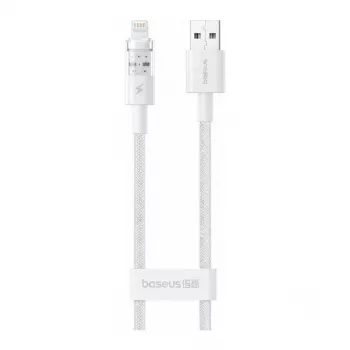 USB kabelis Baseus Silky Series 2,4A 2m Balts