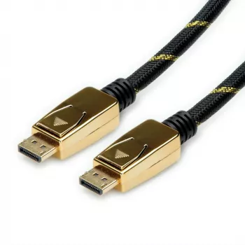 ROLINE 11.04.5920 DisplayPort kabelis 1 m Melns - Zelts