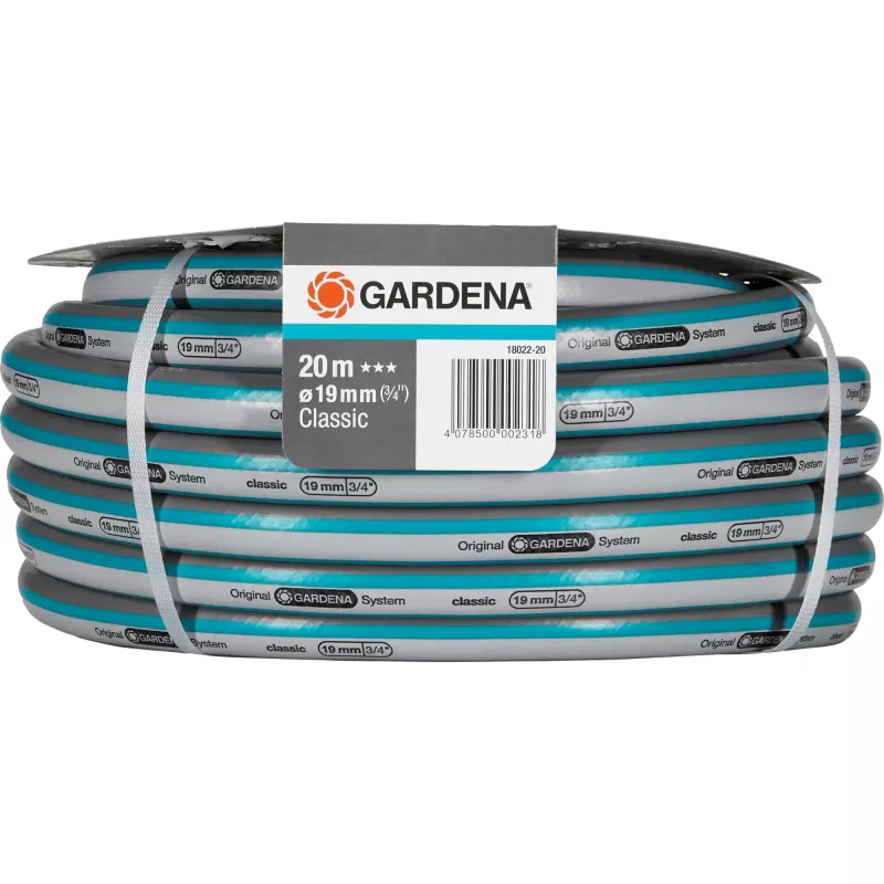 Dārza šļūtene Gardena 18022-20 20 m virszemes PVC pelēka oranža