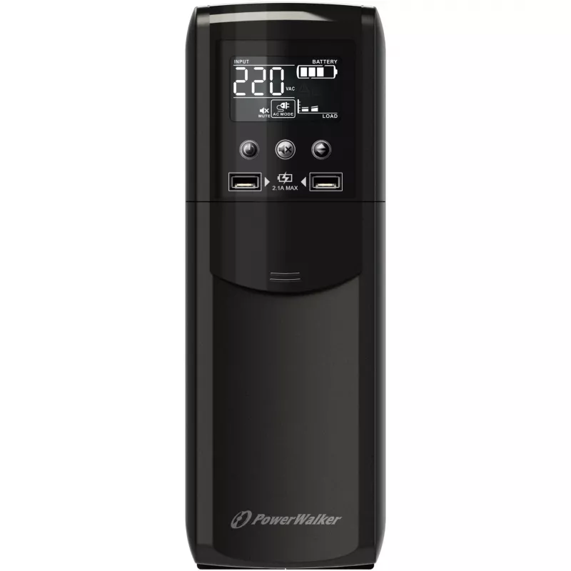 PowerWalker VI 1000 CSW nepārtrauktās barošanas avots (UPS) Line-Interactive 1 kVA 600 W 4 AC kontaktligzdas