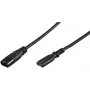 Wentronic savienotājkabelis IEC-60320-C8 uz IEC-60320-C7 2m melns (97201)