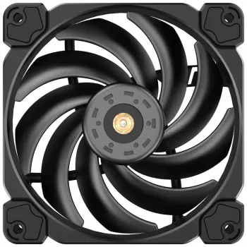 120 mm korpusa ventilators Jonsbo HF-120 PWM, melns, 120×120×25 mm, PWM vadība