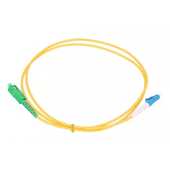 Šķiedras optikas savienotājkabelis Extralink SC/APC – LC/UPC, vienmoda G.657.A1, 3 mm, 2 m, simplekss
