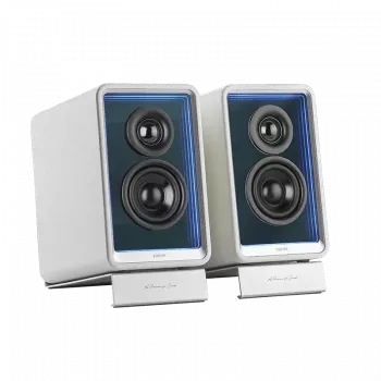 Edifier QR65 Desktop Active Monitor ar GaN Lādētāju | 70 W | Bluetooth | Balts | Bezvadu Savienojums