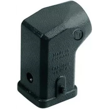 Harting 19370031640 savienotāja korpuss ar sānu kabeļa izvadu, taisnstūrveida industriālais apvalks