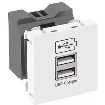 OBO USB lādētājs 2.1A MTG-2UC2.1 RW1 - 45 x 45 mm (6105300)