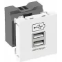 OBO USB lādētājs 2.1A MTG-2UC2.1 RW1 - 45 x 45 mm (6105300)