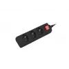 Lanberg PS1-03E-0150-BK Pagarinātājvads (1,5 m, Melns)