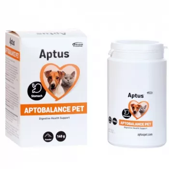 APTUS Aptobalacne Caurejas un gremošanas traucējumu papildbarība suņiem un kaķiem – 140 g