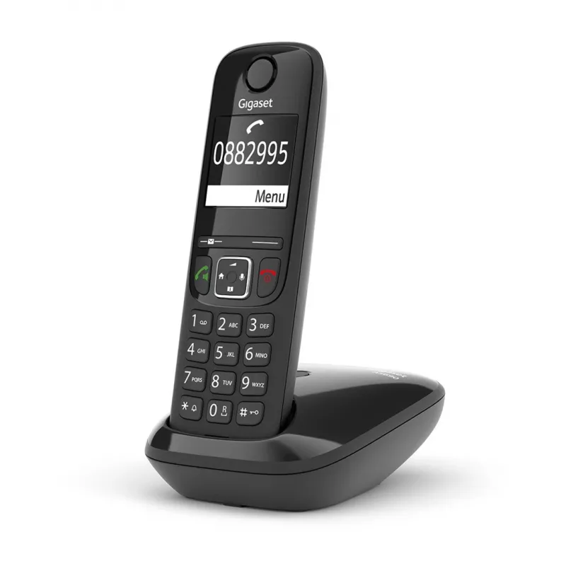 Gigaset AS690 DECT bezvadu telefons, melns