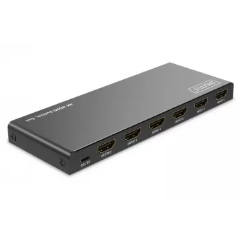 DIGITUS DS-55332 HDMI slēdzis 5:1, 4K@60Hz, 18 Gbps