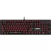 Mehāniskā tastatūra DEFENDER QUEST GK-596 — RGB fona apgaismojums, Anti-Ghosting, vadu, kompakts izkārtojums