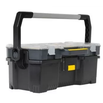 Stanley 1-97-514 kastīte mazām detaļām/instrumentiem Melna, Caurspīdīga