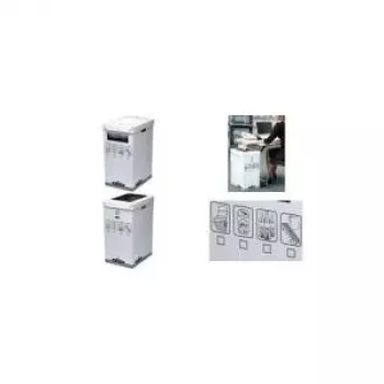 Fellowes R-Kive System atkritumu tvertne - pelēka - balta - 300 x 500 x 600 mm (0193201)