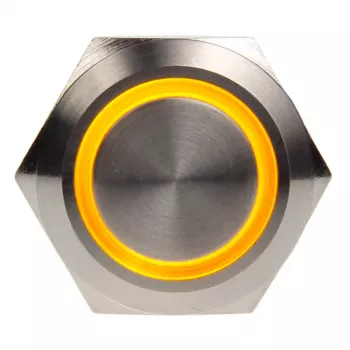 DimasTech PD024 sudraba datora korpusa poga ar LED gredzenu