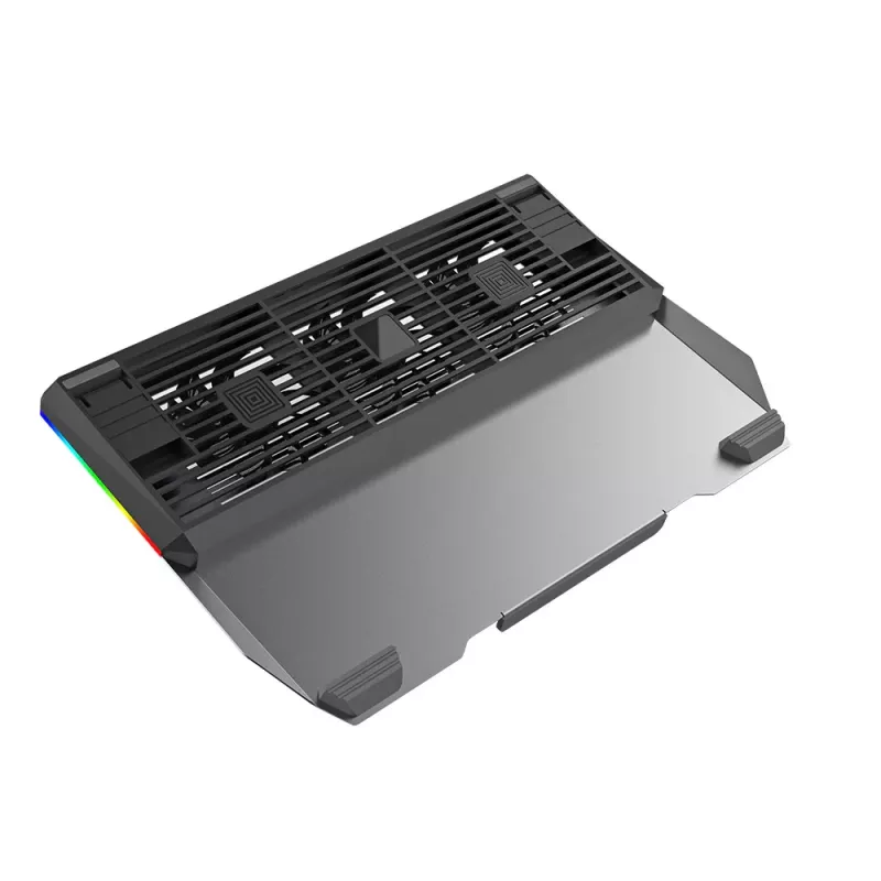 Dzesētājs klēpjdatoram Tellur TLL491321 17,3 collu klēpjdatoriem, 3 ventilatori, RGB LED apgaismojums