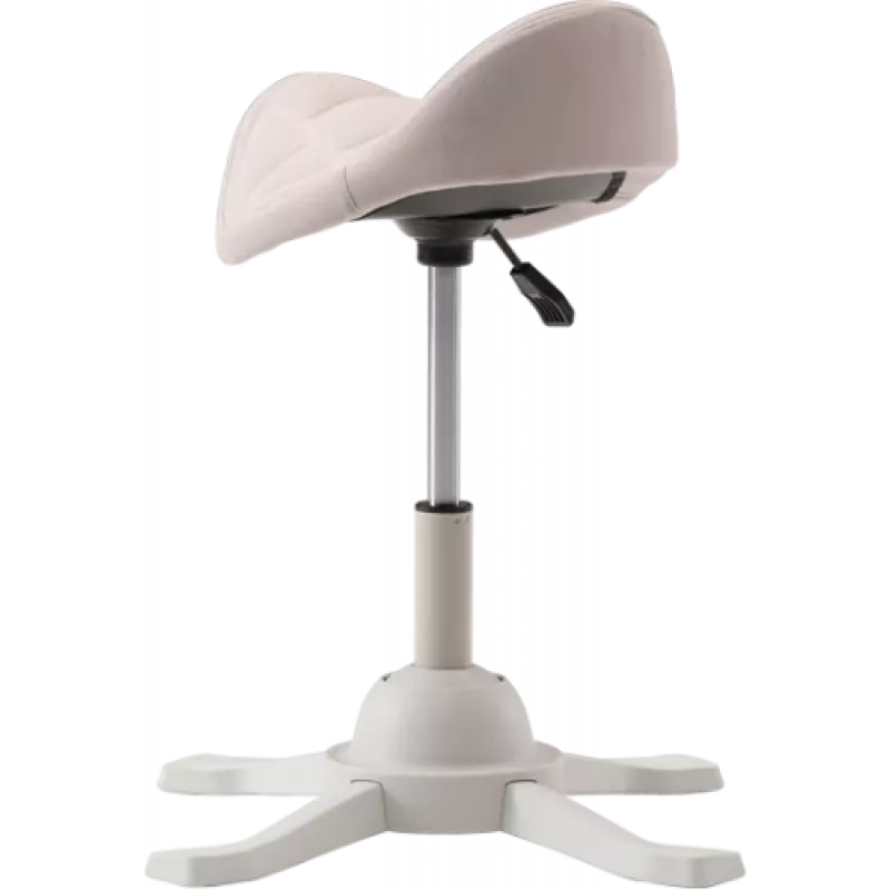 Up Up Toronto ergonomiskais balansēšanas krēsls Balts, Ivory audums, garāks gāzes pacēlājs