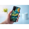 Aizsargmaciņš iKins Samsung Galaxy S20 — melns zvaigžņotās nakts dizains