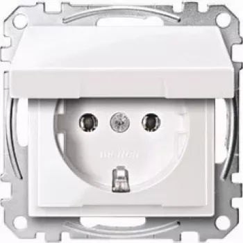 Merten MEG2311-0419. Buchsen-Typ: CEE 7/3, Unterstützte Stecker-Typen: CEE 7/4. Produktfarbe: Weiß, Material: Thermoplast. Eingangsspannung: 250 V, St