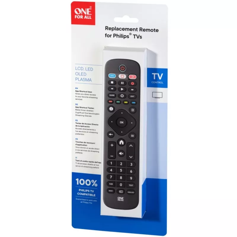 One For All televizora tālvadības pults Philips TV nomaiņas pults