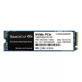 Team Group MP33 - SSD - 2TB - Iekšējais - M.2 2280 - PCIe 3.0 x4 (NVMe) - Melns (TM8FP6002T0C101)