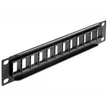 Patch Panel DeLOCK 43259 10 inch 12x Keystone melns