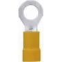 LappKabel Gredzenveida kabeļa uzgalis, šķērsgriezums (maks.) 6 mm², daļēji izolēts, dzeltens, 63104360, 50 gab.