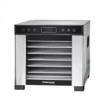 Rommelsbacher DA 650 pārtikas žāvēšanas ierīce 600 W, 7 līmeņi, 35–75 °C, taimeris 99 h, nerūsējošais tērauds/melns