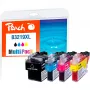 Peach PI500-245 tintas kasetne 4 gab. Melna, Ciāna, Fuksīna, Dzeltena